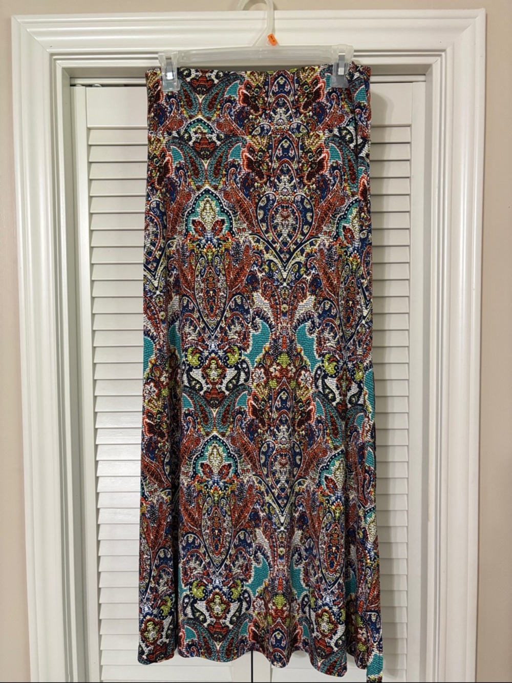 Evereve Multicolor Paisley Maxi Skirt NWT